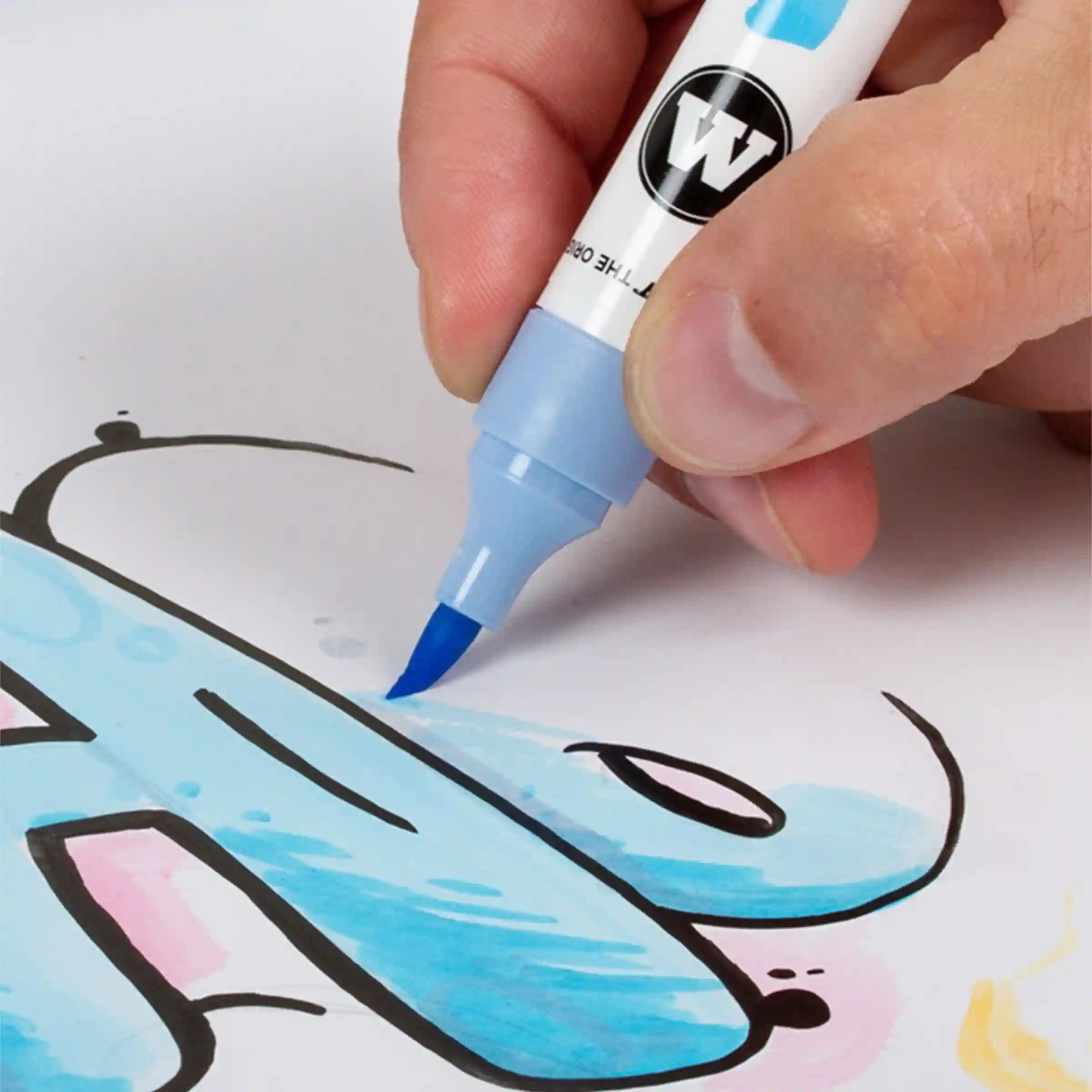 Molotow AQUA COLOR BRUSH Marker Set Basis 2 12 Stuks - Brushmarker