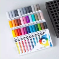 Molotow AQUA COLOR BRUSH Marker Set Grijs 12 Stuks - Brushmarker