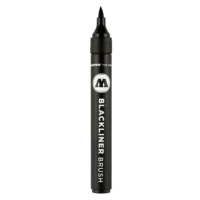 Molotow Blackliner Brush Zwart - Brushmarker