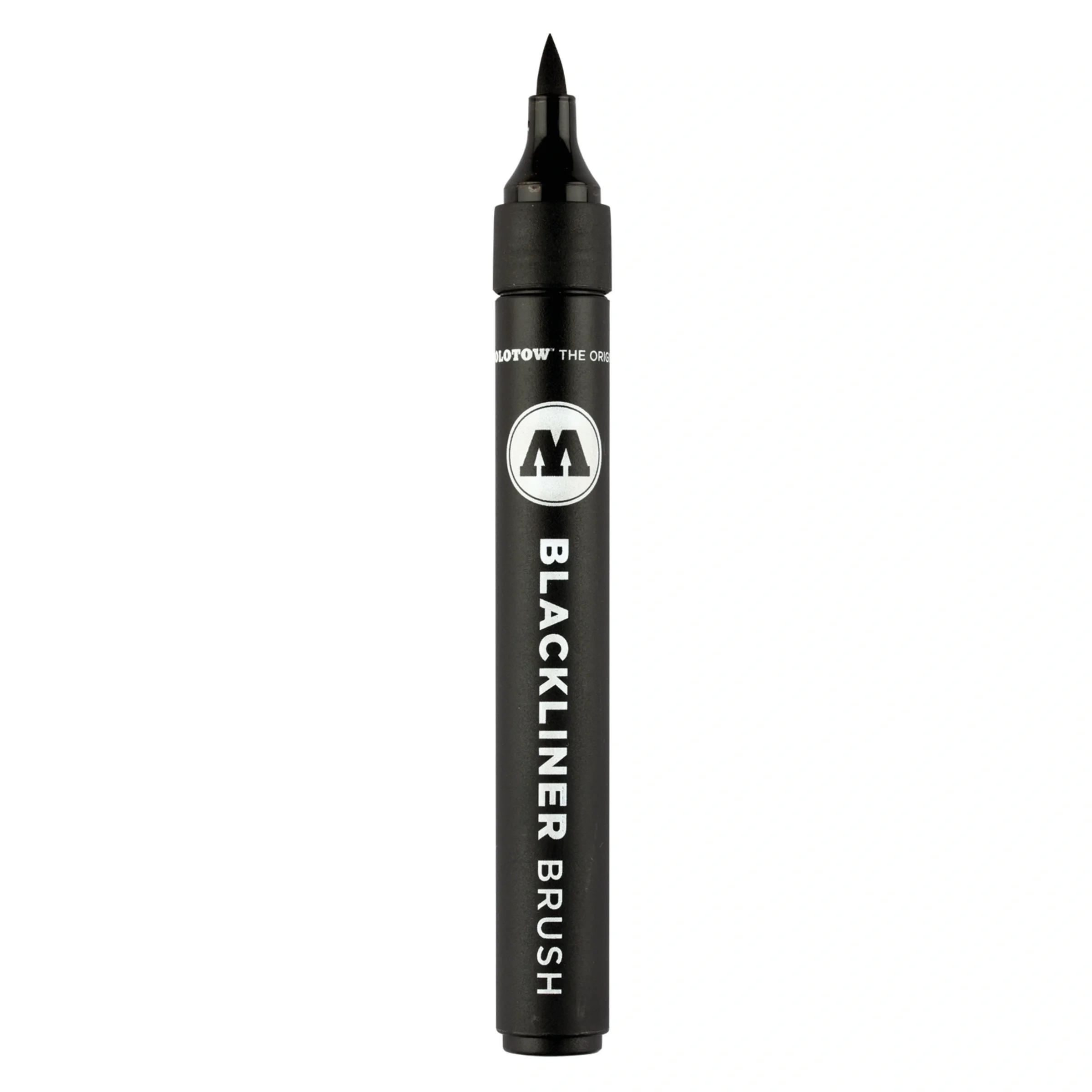 Molotow Blackliner Brush Zwart - Brushmarker