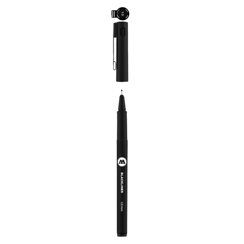 Molotow Blackliner Fineliner Zwart - 1 mm
