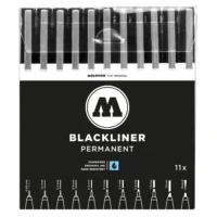 Molotow Blackliner Fineliner Zwart Set 11 Stuks