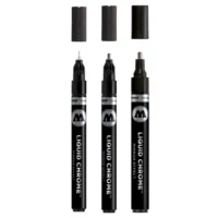 Molotow Liquid Chrome Marker Set 3 Stuks - Chroommarker 1, 2 en 4 mm