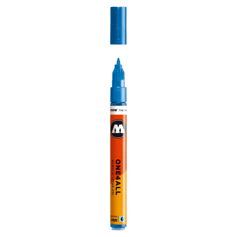 Molotow ONE4ALL 127HS-CO Verfstift Metallic Blauw - Acrylmarker 1,5 mm
