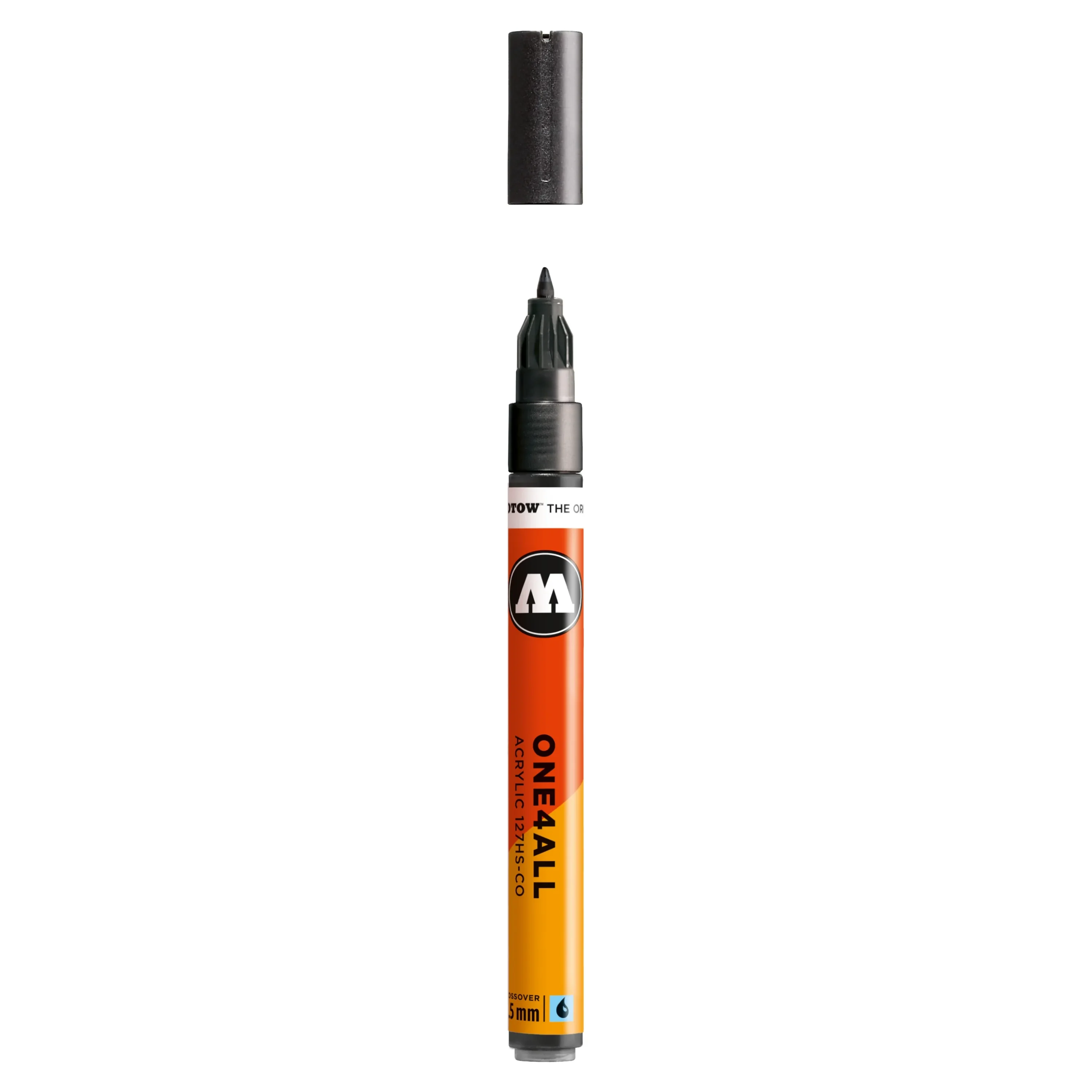 Molotow ONE4ALL 127HS-CO Verfstift Metallic Zwart - Acrylmarker 1,5 mm