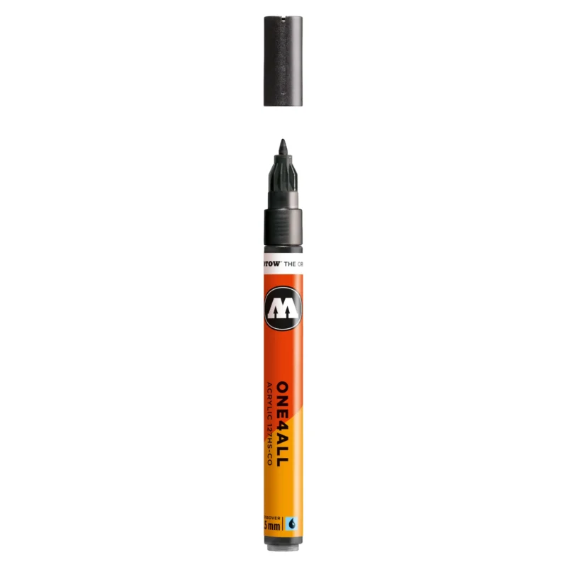 Molotow ONE4ALL 127HS-CO Verfstift Metallic Zwart - Acrylmarker 1,5 mm