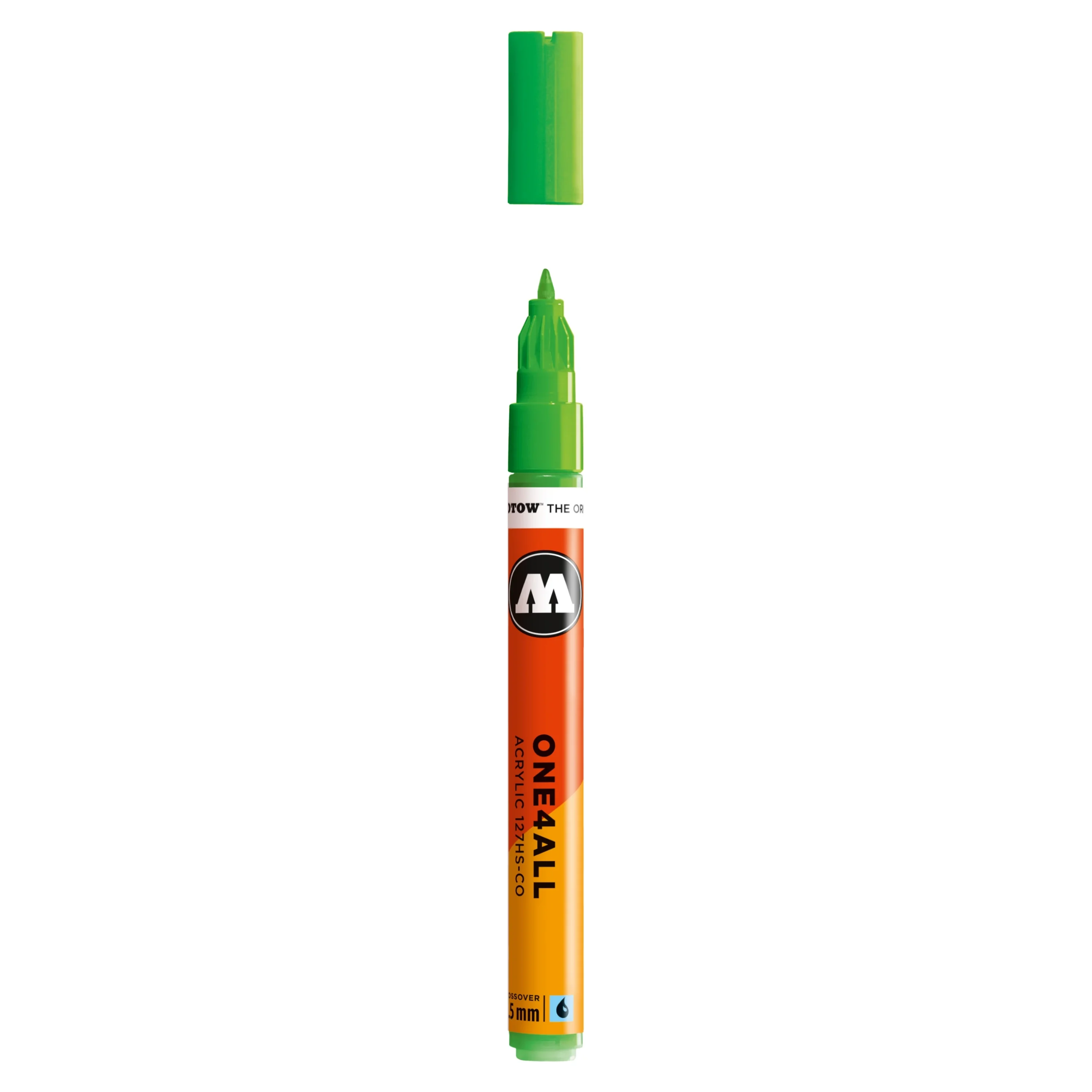 Molotow ONE4ALL 127HS-CO Verfstift Neon Groen Fluo - Acrylmarker 1,5 mm