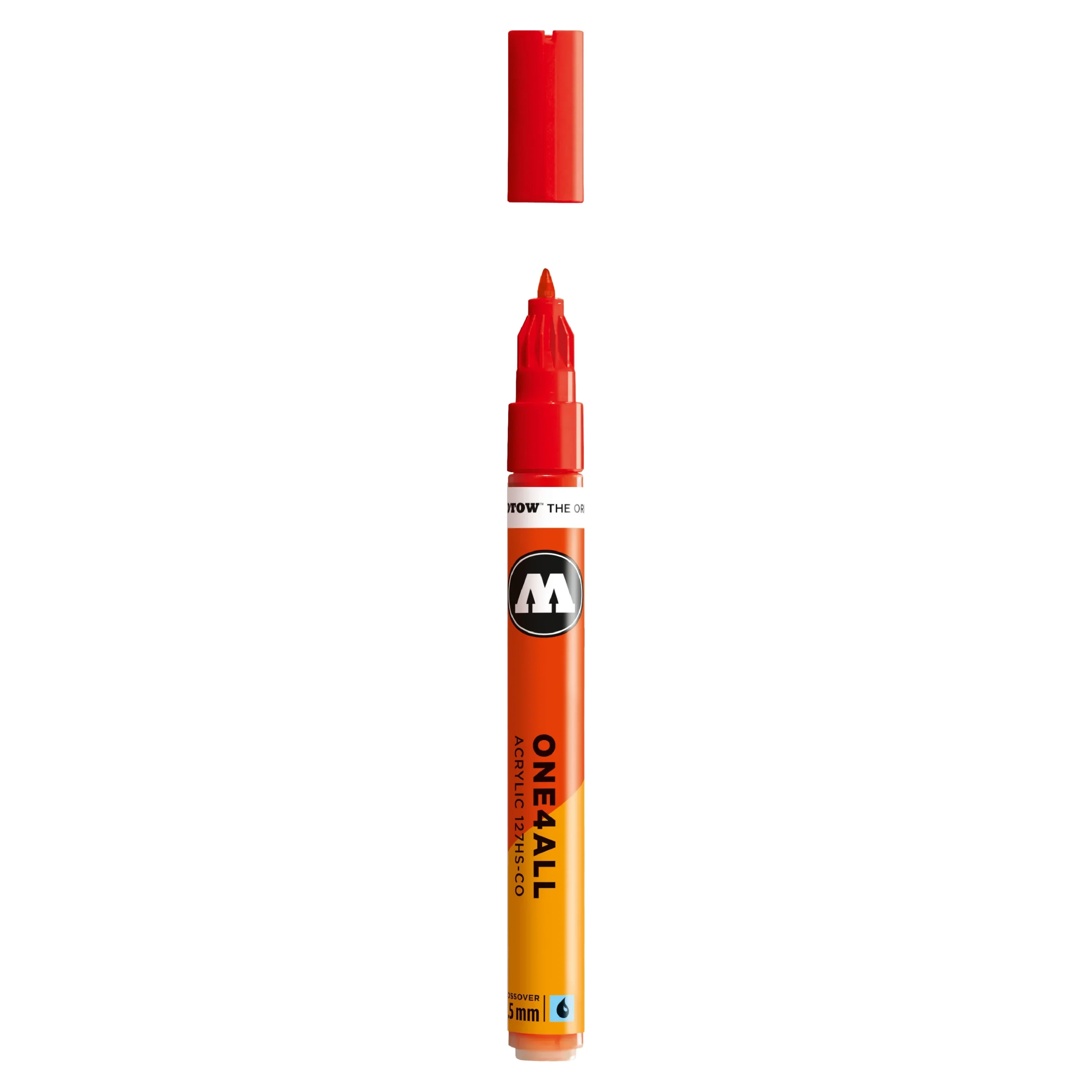 Molotow ONE4ALL 127HS-CO Verfstift Verkeer Rood - Acrylmarker 1,5 mm