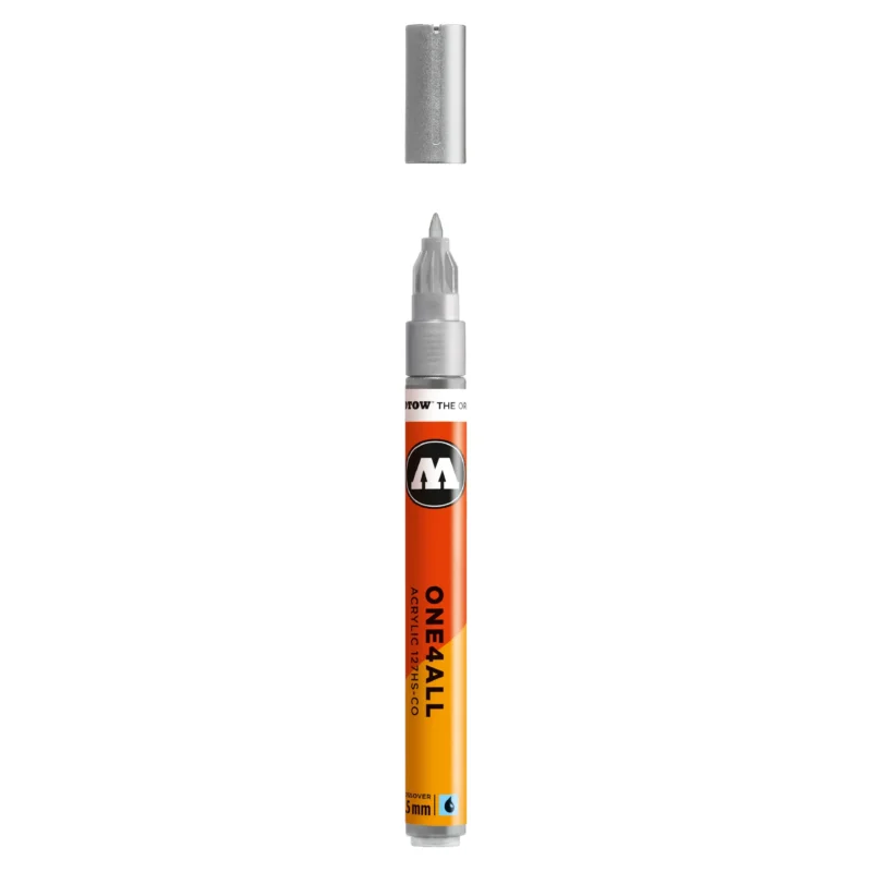 Molotow ONE4ALL 127HS-CO Verfstift Zilver - Acrylmarker 1,5 mm
