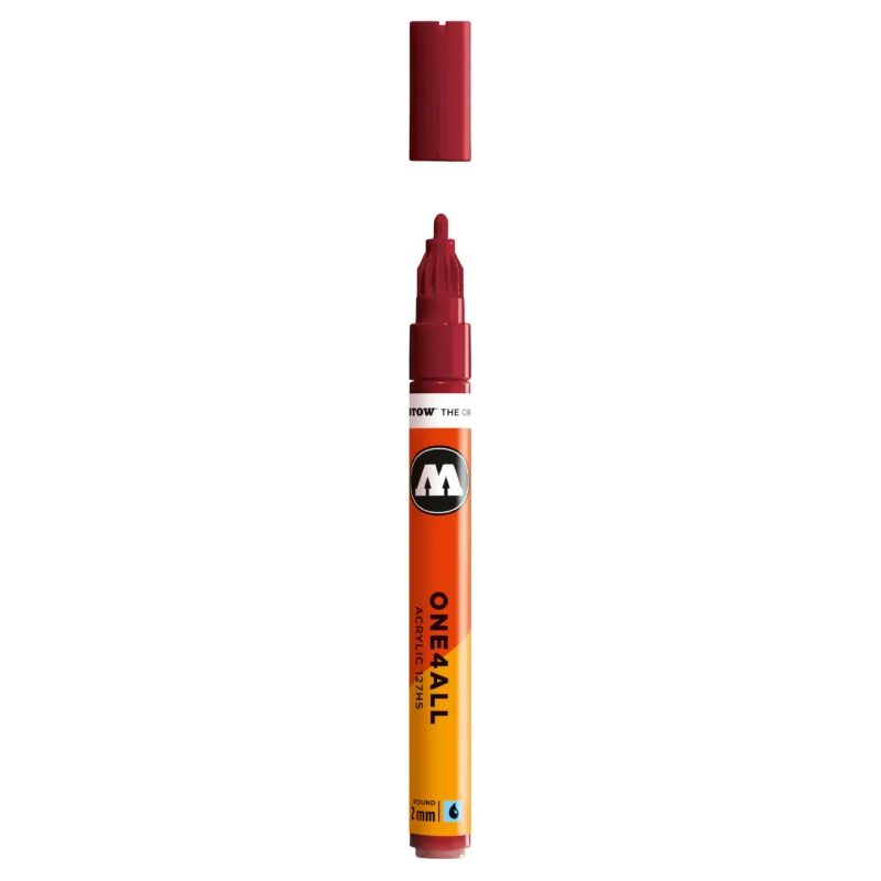 Molotow ONE4ALL 127HS Verfstift Bordeaux Rood - Acrylmarker 2 mm