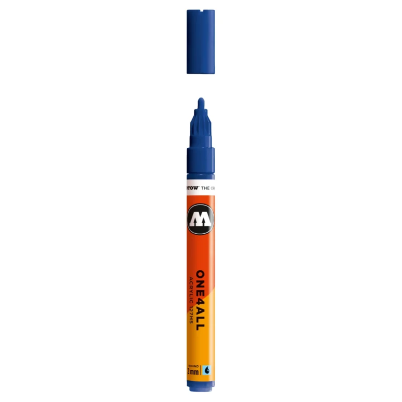 Molotow ONE4ALL 127HS Verfstift Echt Blauw - Acrylmarker 2 mm