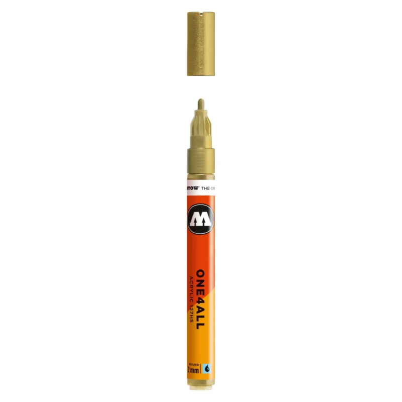 Molotow ONE4ALL 127HS Verfstift Goud - Acrylmarker 2 mm
