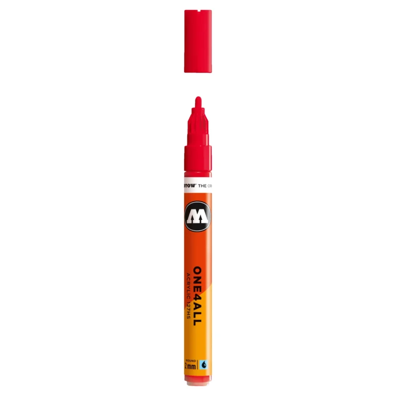Molotow ONE4ALL 127HS Verfstift Kers Rood - Acrylmarker 2 mm