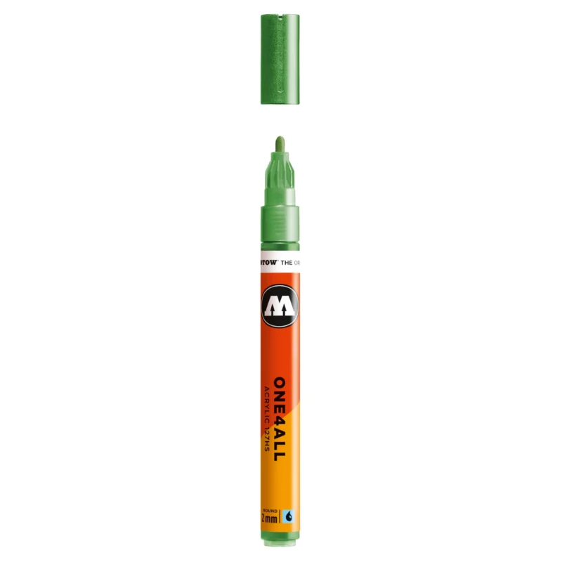 Molotow ONE4ALL 127HS Verfstift Metallic Licht Groen - Acrylmarker 2 mm
