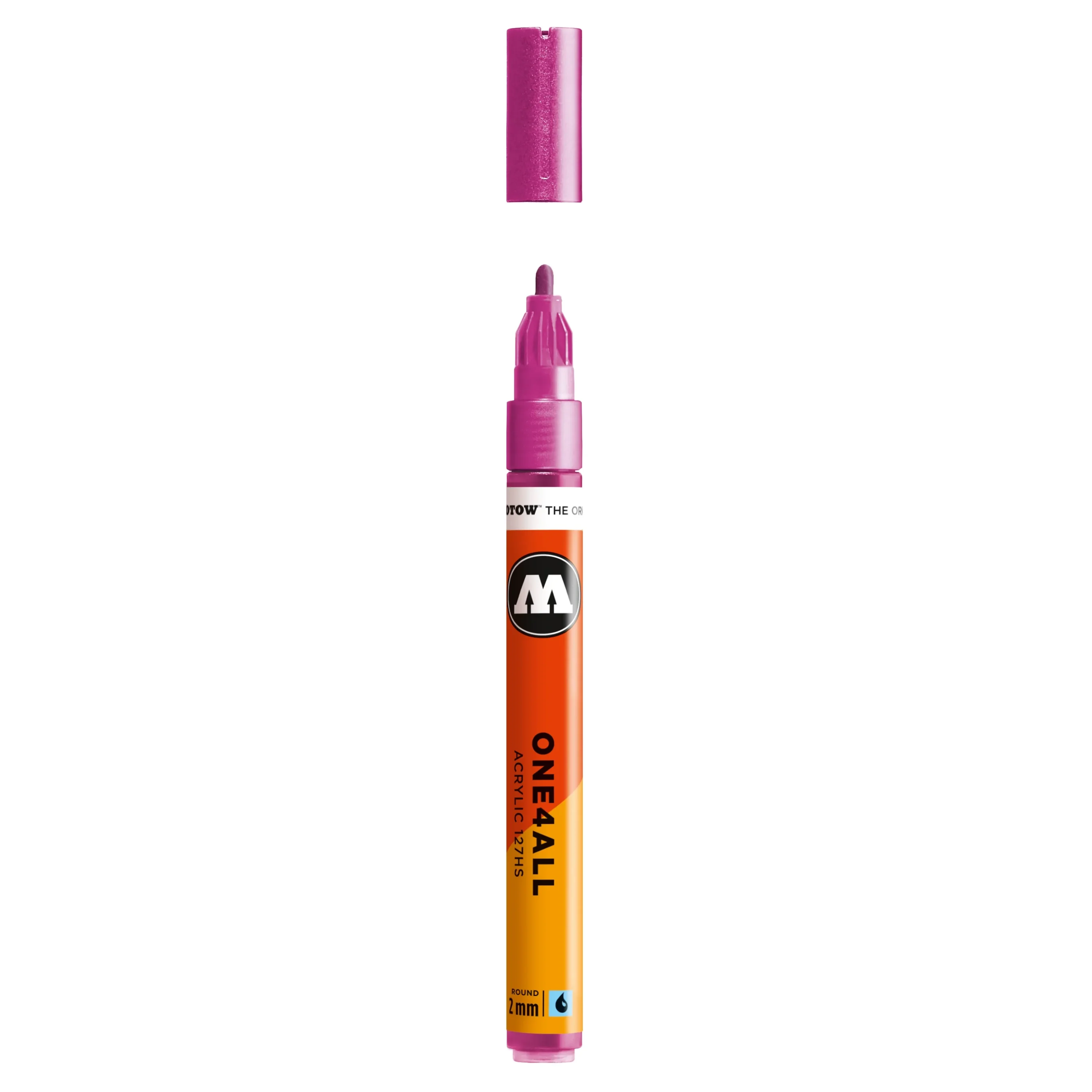Molotow ONE4ALL 127HS Verfstift Metallic Roze - Acrylmarker 2 mm