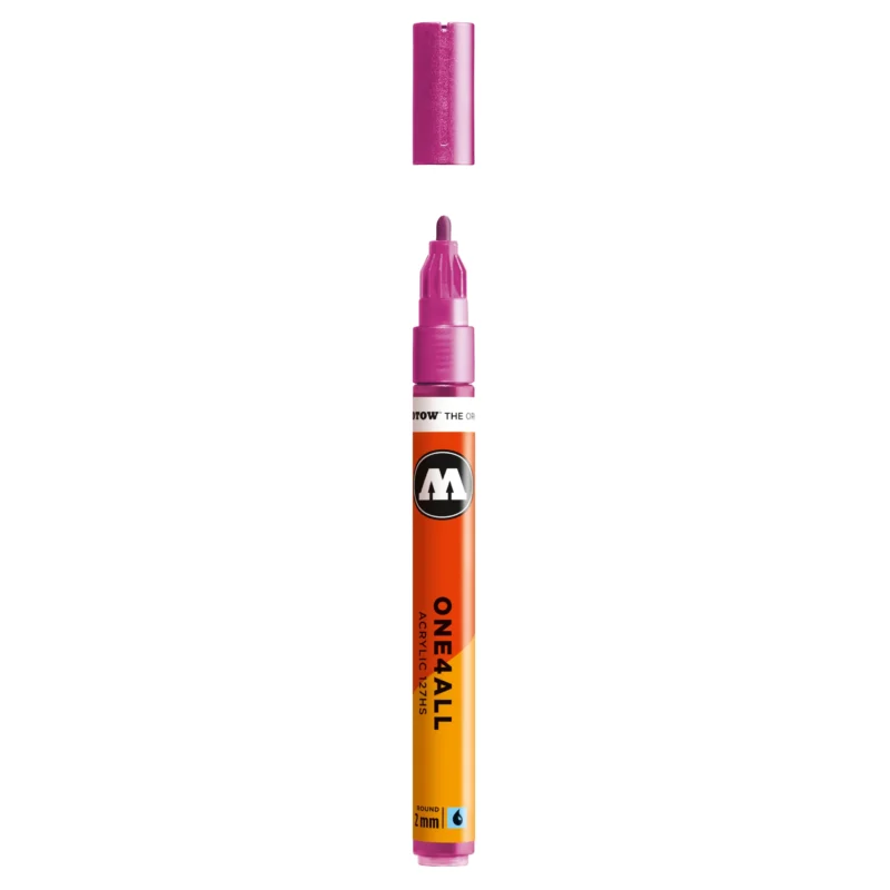 Molotow ONE4ALL 127HS Verfstift Metallic Roze - Acrylmarker 2 mm