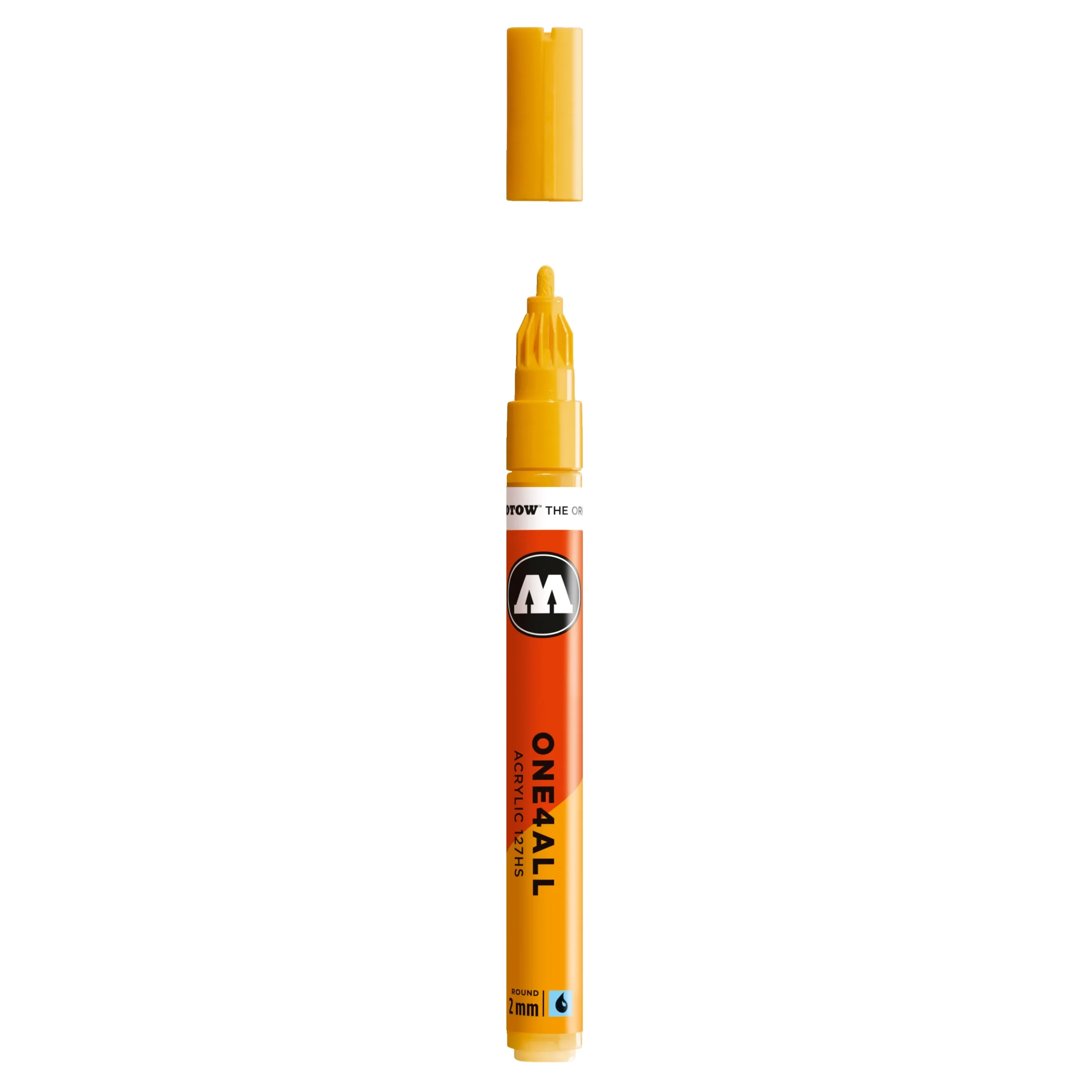 Molotow ONE4ALL 127HS Verfstift Mosterd Geel - Acrylmarker 2 mm