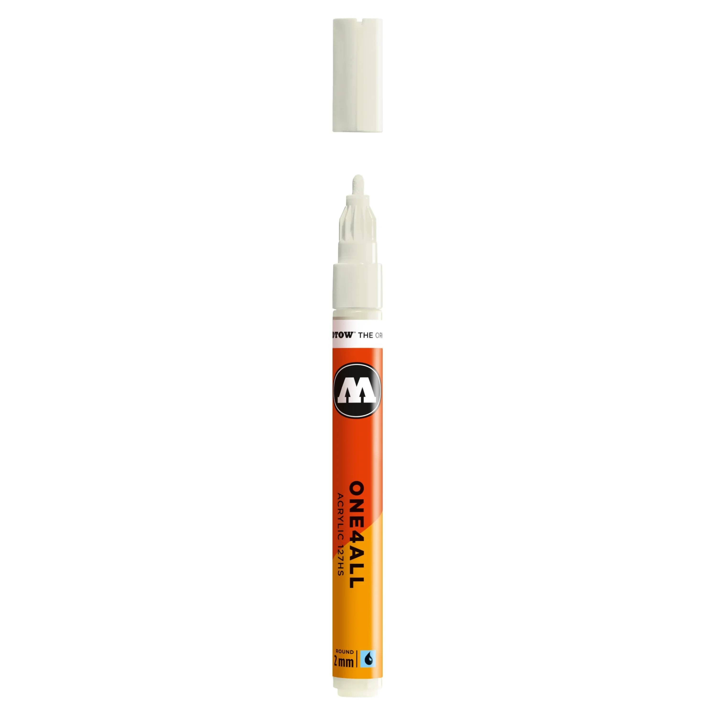 Molotow ONE4ALL 127HS Verfstift Natuur Wit - Acrylmarker 2 mm