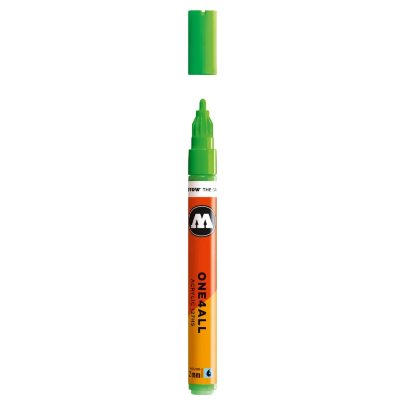 Molotow ONE4ALL 127HS Verfstift Neon Groen Fluo - Acrylmarker 2 mm