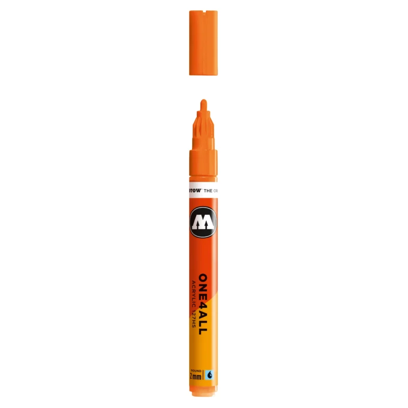 Molotow ONE4ALL 127HS Verfstift Neon Oranje Fluo - Acrylmarker 2 mm