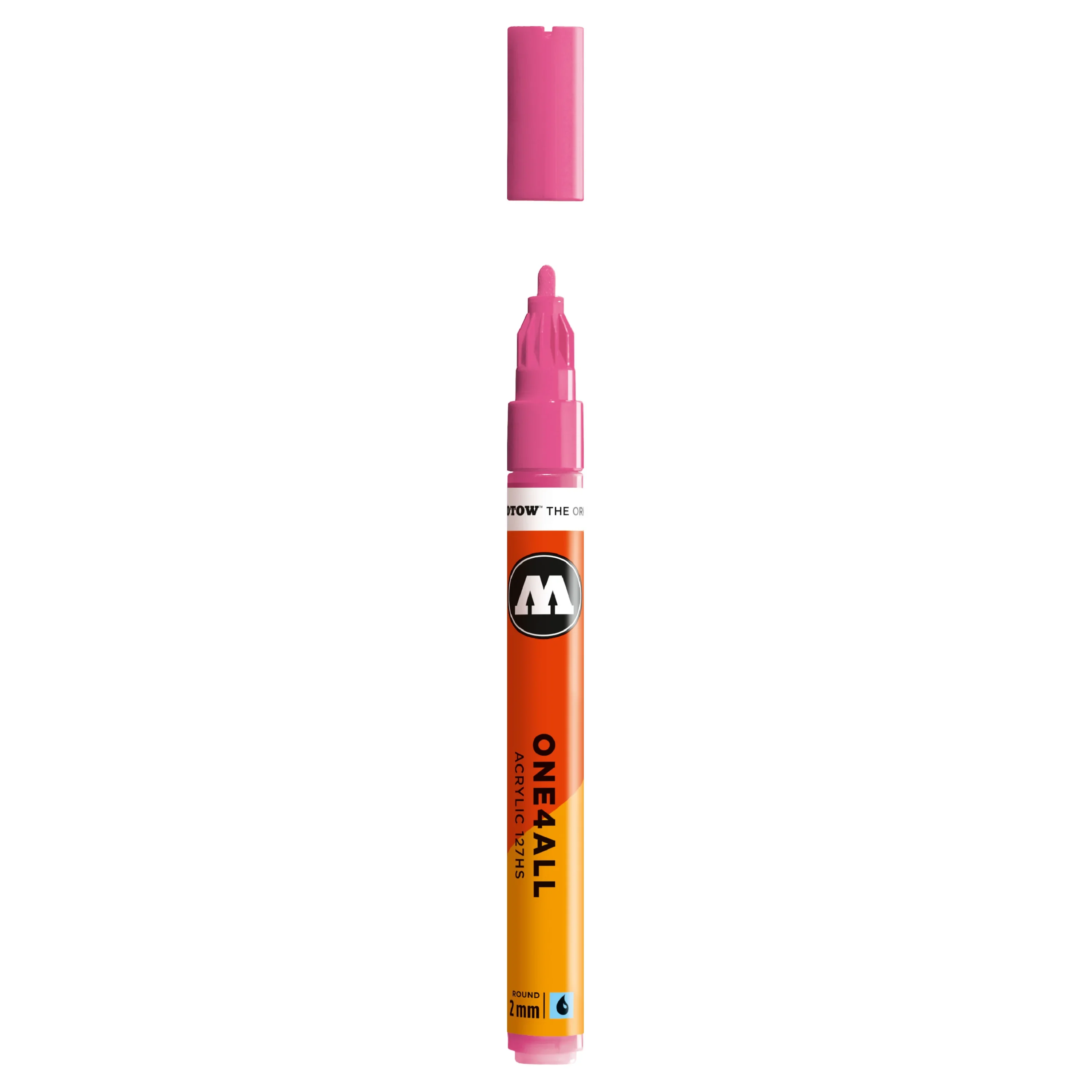 Molotow ONE4ALL 127HS Verfstift Neon Roze - Acrylmarker 2 mm