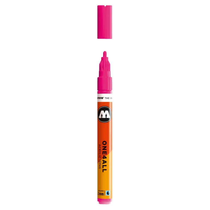 Molotow ONE4ALL 127HS Verfstift Neon Roze Fluo - Acrylmarker 2 mm