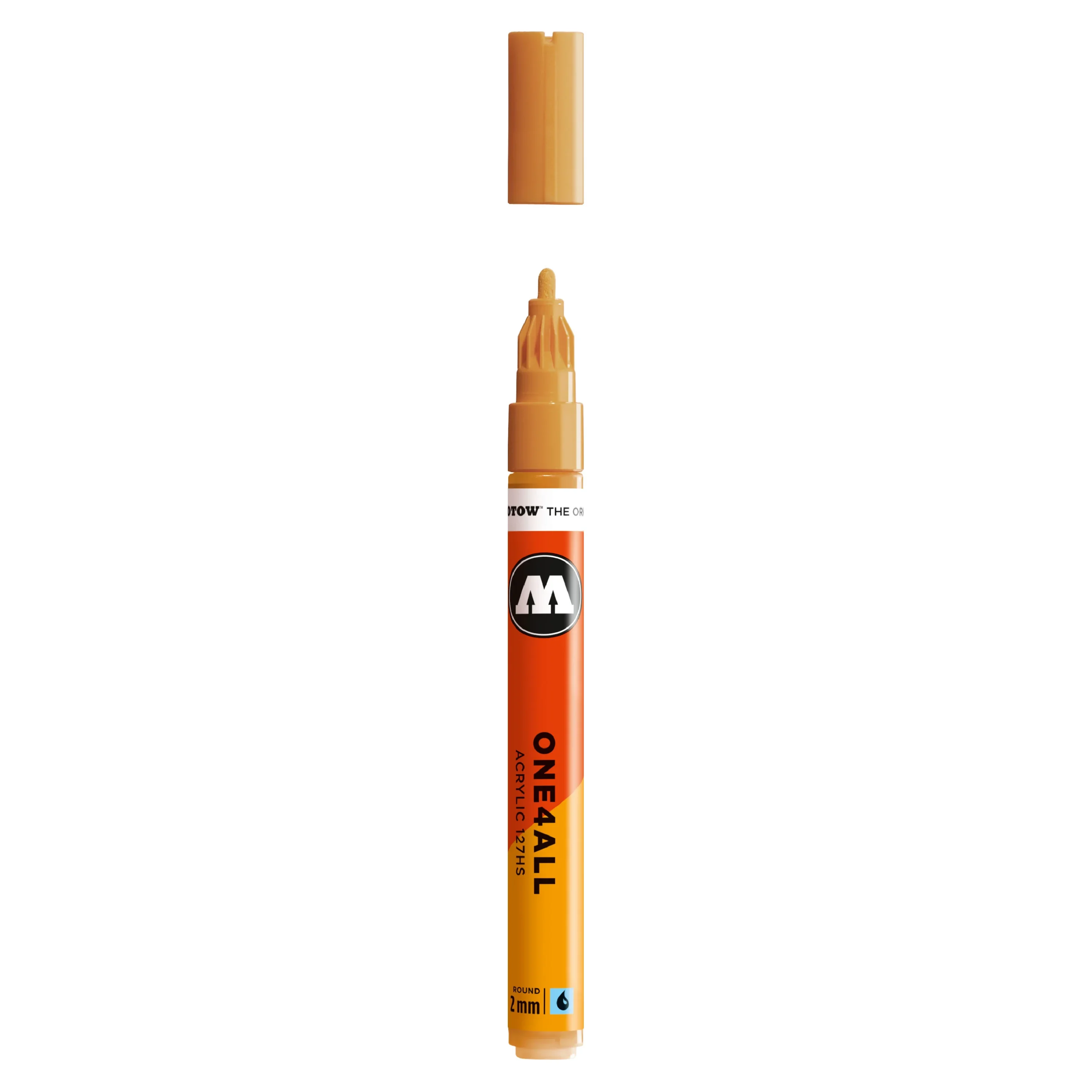Molotow ONE4ALL 127HS Verfstift Oker Bruin Licht - Acrylmarker 2 mm