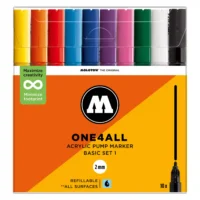 Molotow ONE4ALL 127HS Verfstift Set Basis 10 Stuks - Acrylmarker 2 mm