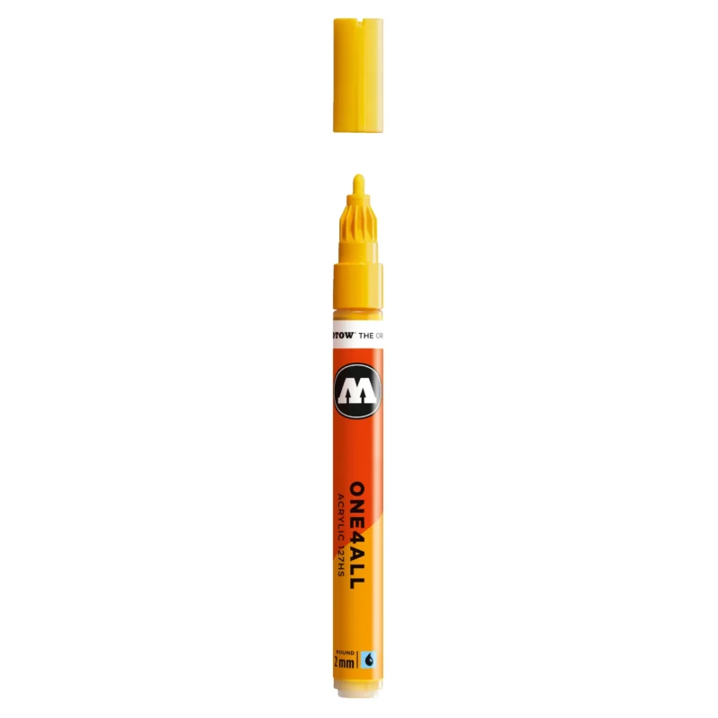Molotow ONE4ALL 127HS Verfstift Signaal Geel - Acrylmarker 2 mm