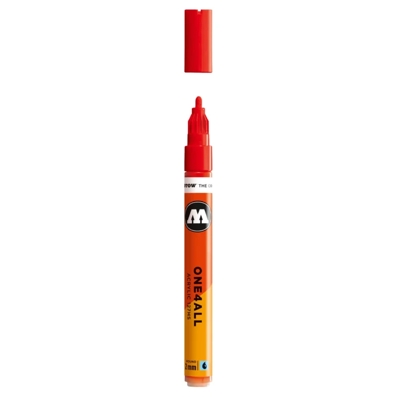 Molotow ONE4ALL 127HS Verfstift Verkeer Rood - Acrylmarker 2 mm