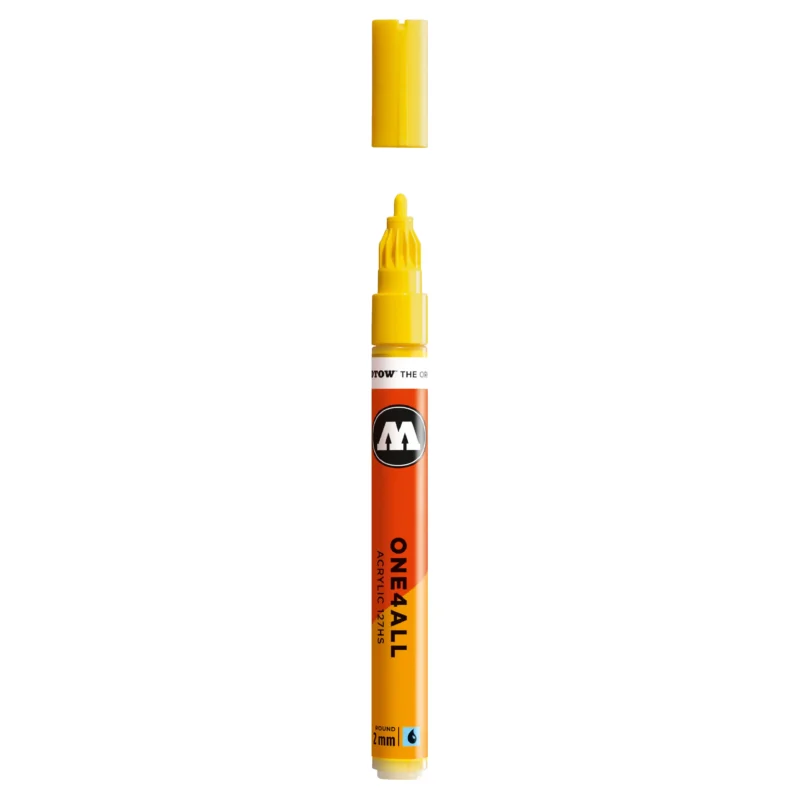 Molotow ONE4ALL 127HS Verfstift Zink Geel - Acrylmarker 2 mm