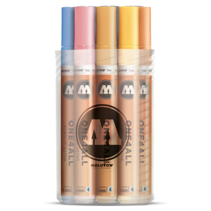 Molotow ONE4ALL 227HS Pastel Kit 12 Stuks - Acrylmarker 4 mm