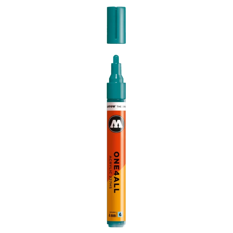 Molotow ONE4ALL 227HS Verfstift Aqua Blauw - Acrylmarker 4 mm