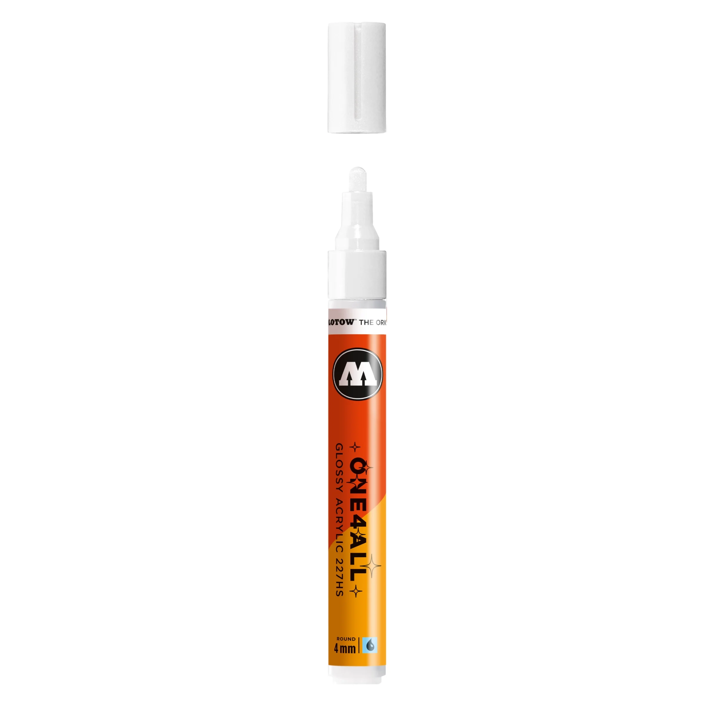 Molotow ONE4ALL 227HS Verfstift Glanzend Wit - Acrylmarker 4 mm