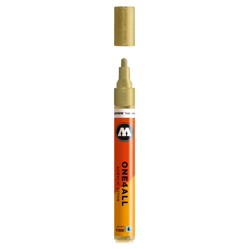 Molotow ONE4ALL 227HS Verfstift Goud - Acrylmarker 4 mm