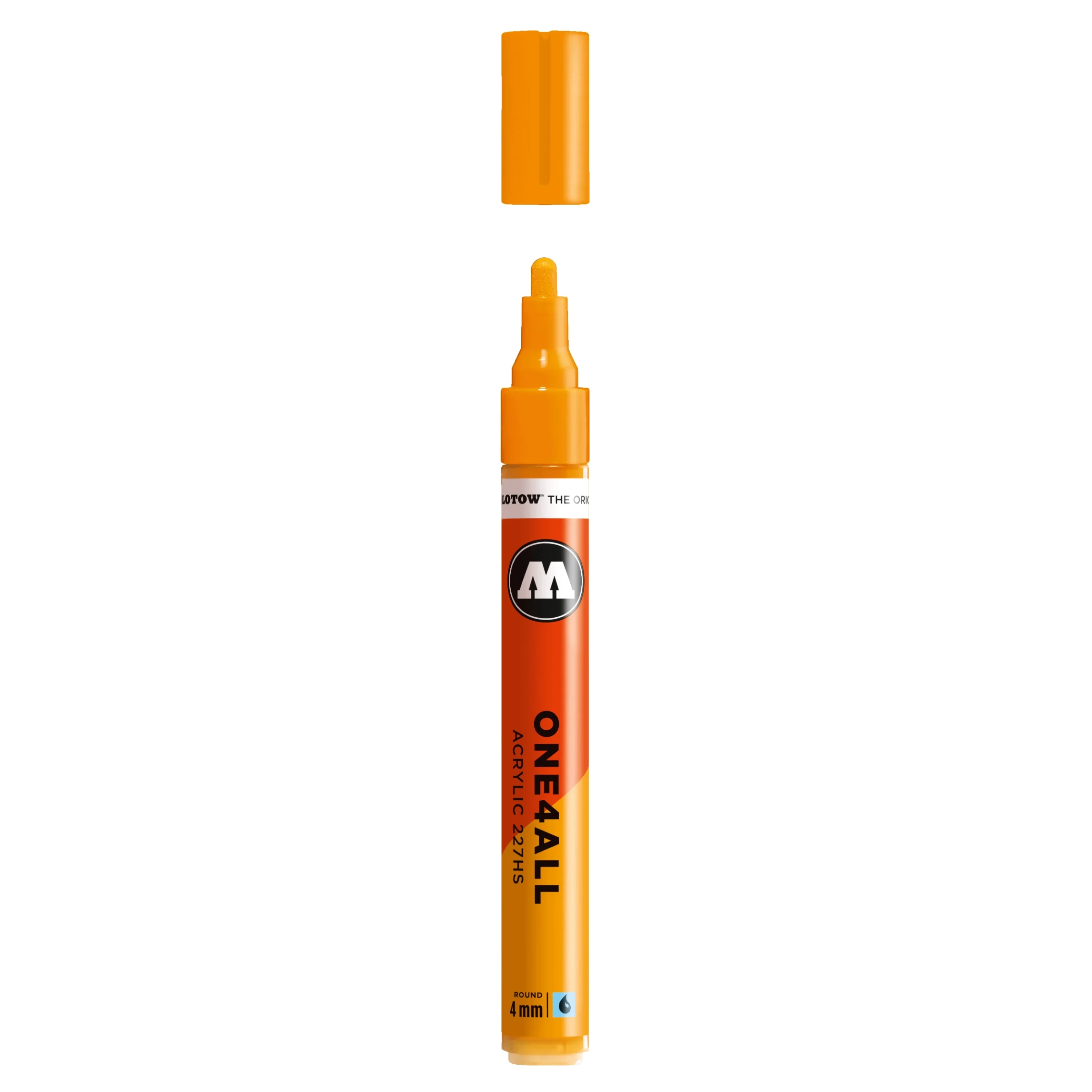 Molotow ONE4ALL 227HS Verfstift Licht Oranje - Acrylmarker 4 mm
