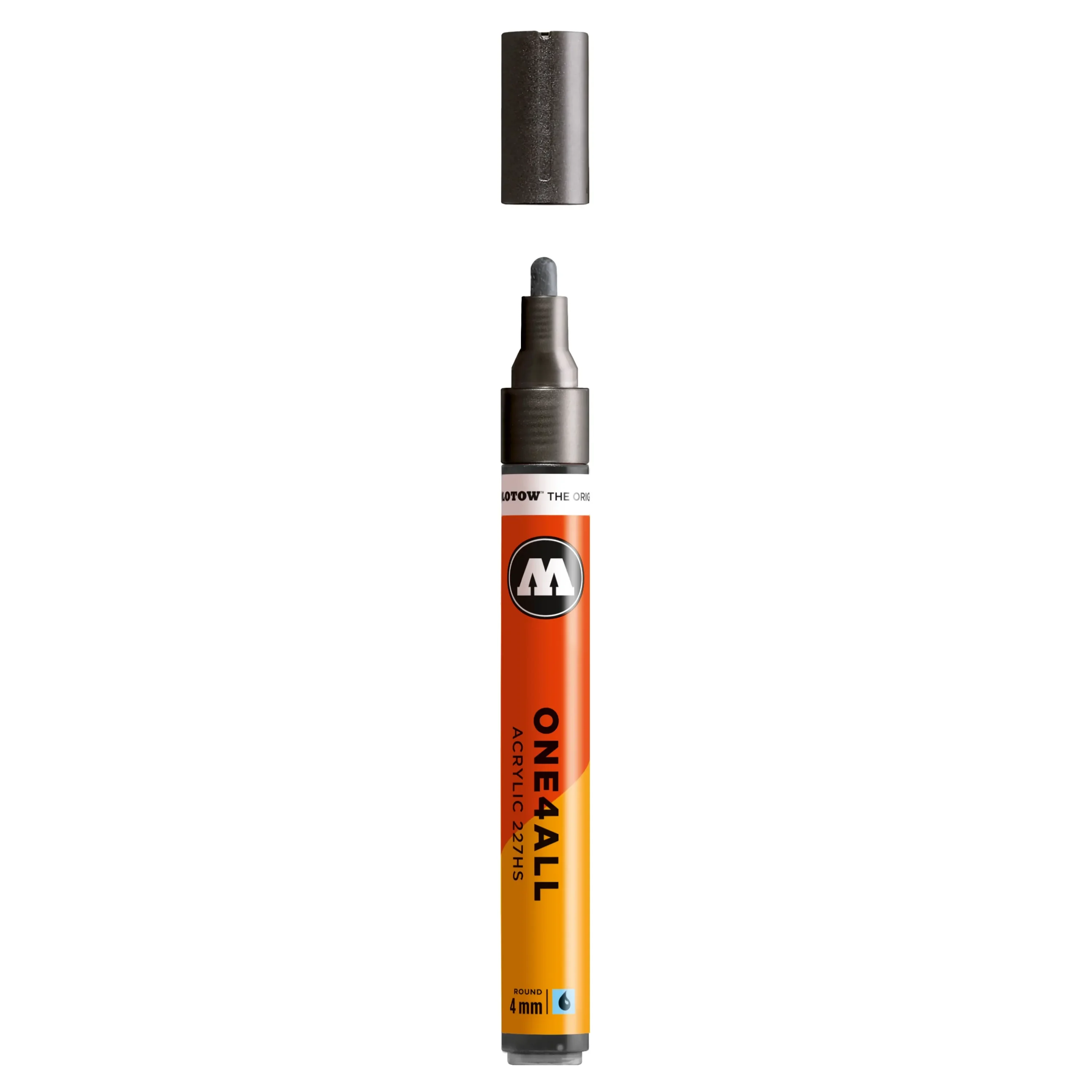 Molotow ONE4ALL 227HS Verfstift Metallic Zwart - Acrylmarker 4 mm