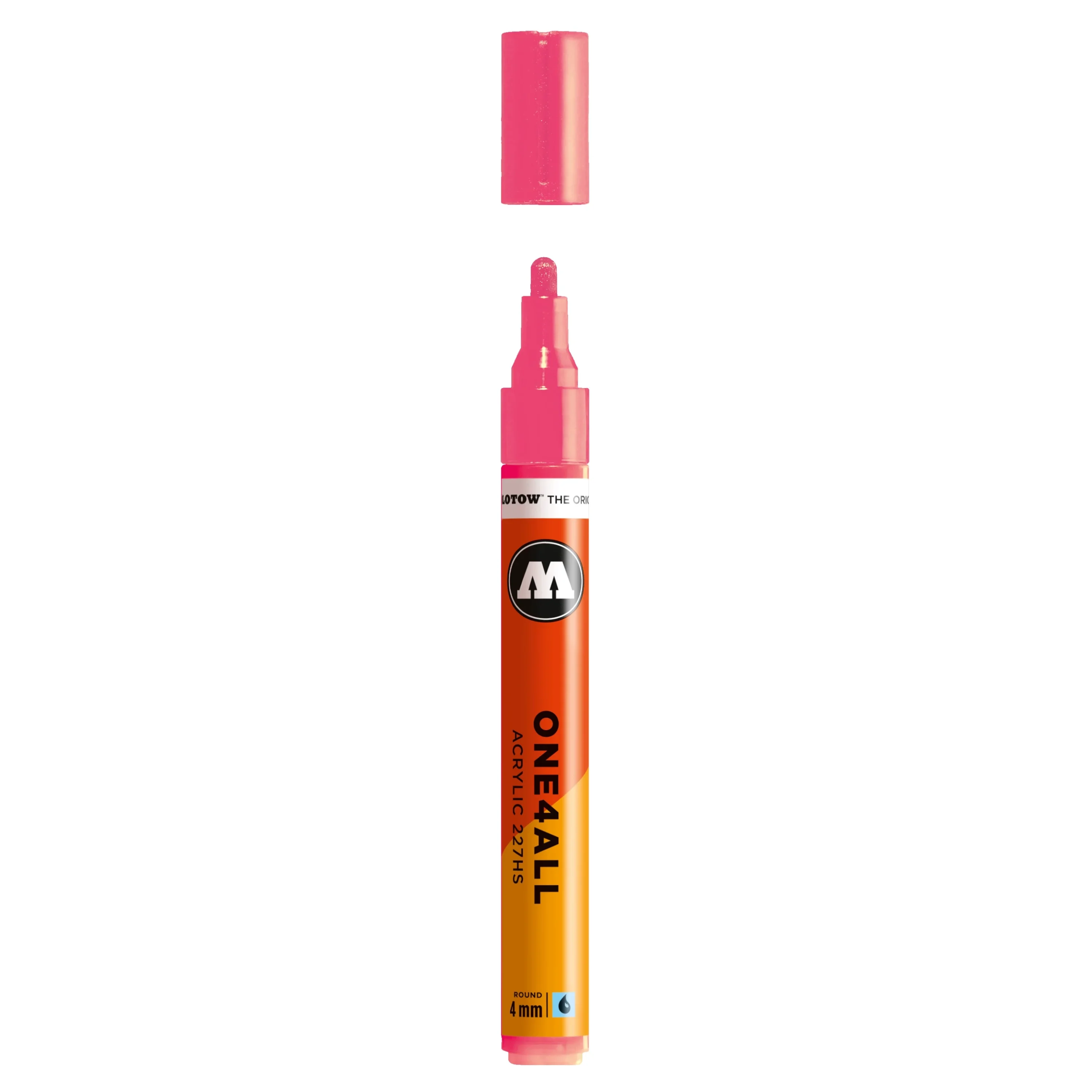 Molotow ONE4ALL 227HS Verfstift Neon Rood Fluo - Acrylmarker 4 mm