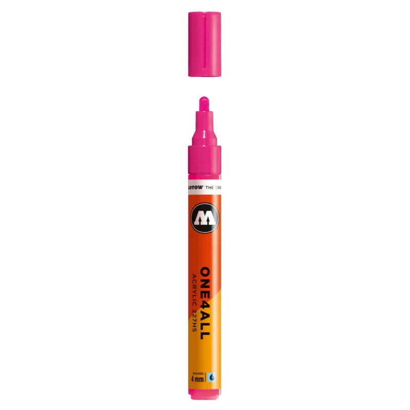 Molotow ONE4ALL 227HS Verfstift Neon Roze Fluo - Acrylmarker 4 mm