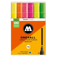 Molotow ONE4ALL 227HS Verfstift Set Neon 6 Stuks - Acrylmarker 4 mm
