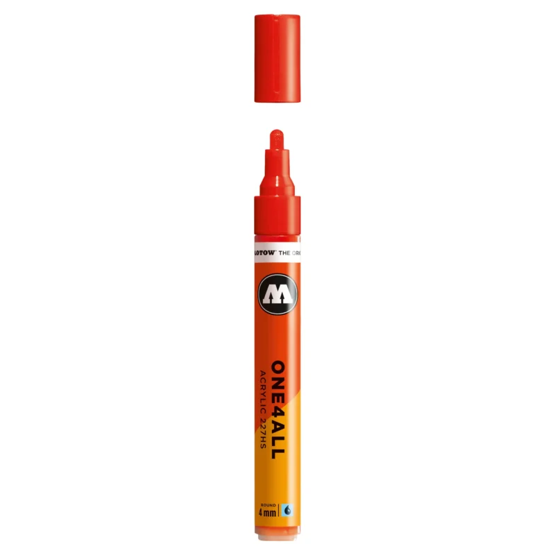 Molotow ONE4ALL 227HS Verfstift Verkeer Rood - Acrylmarker 4 mm