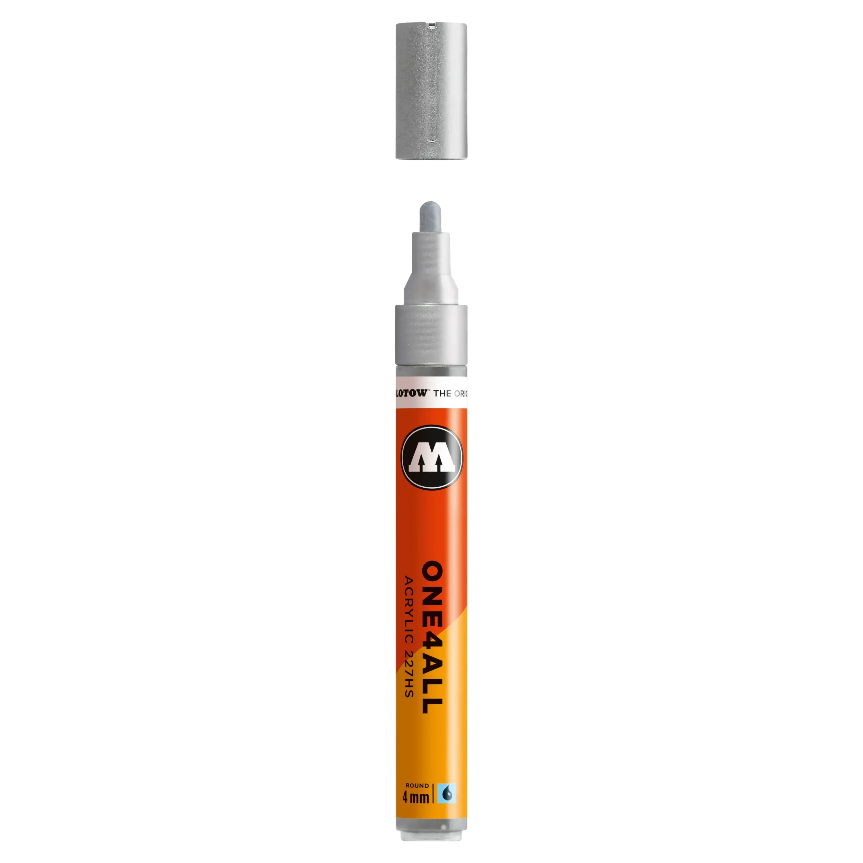 Molotow ONE4ALL 227HS Verfstift Zilver - Acrylmarker 4 mm