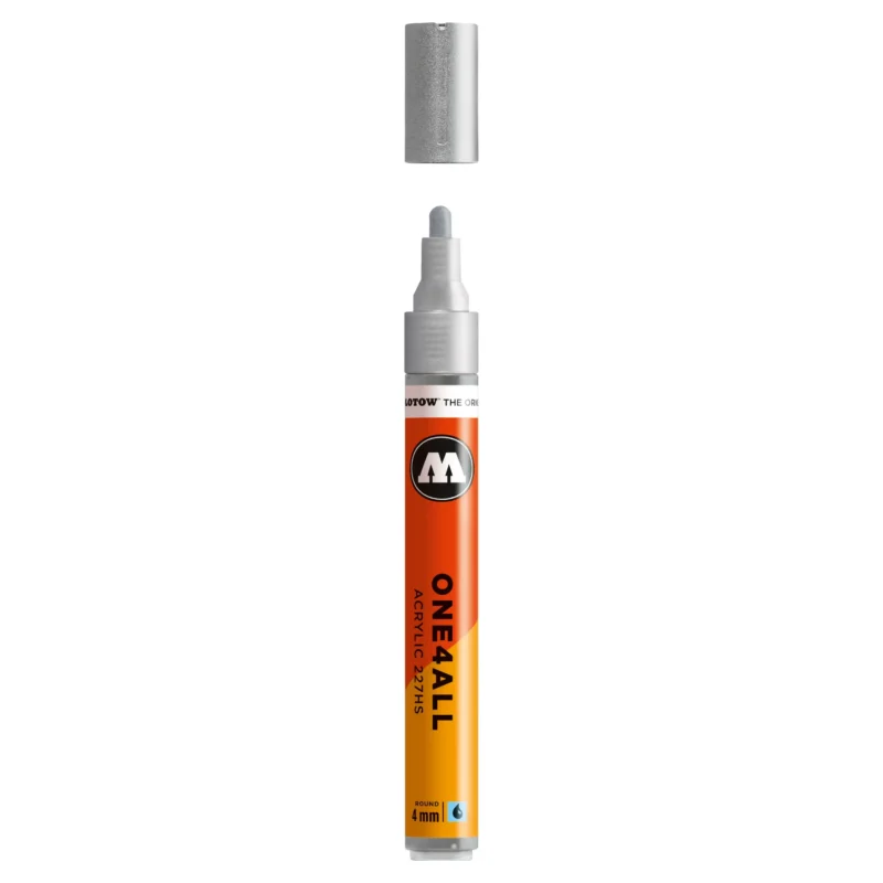 Molotow ONE4ALL 227HS Verfstift Zilver - Acrylmarker 4 mm