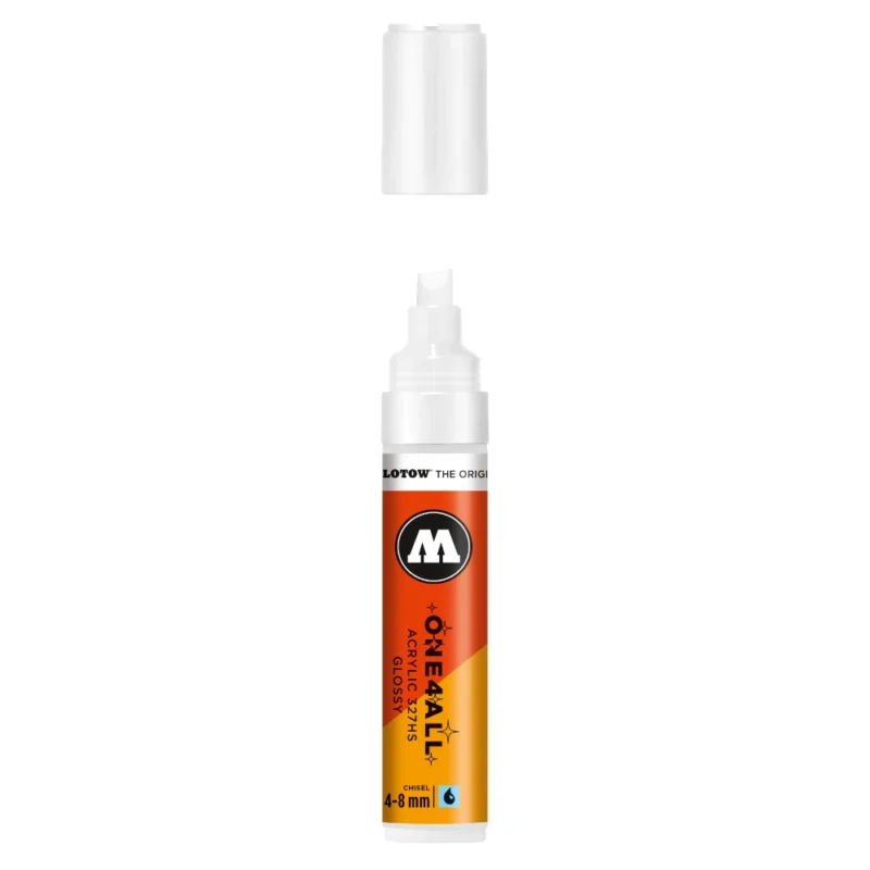 Molotow ONE4ALL 327HS Verfstift Glanzend Wit - Acrylmarker 4-8 mm