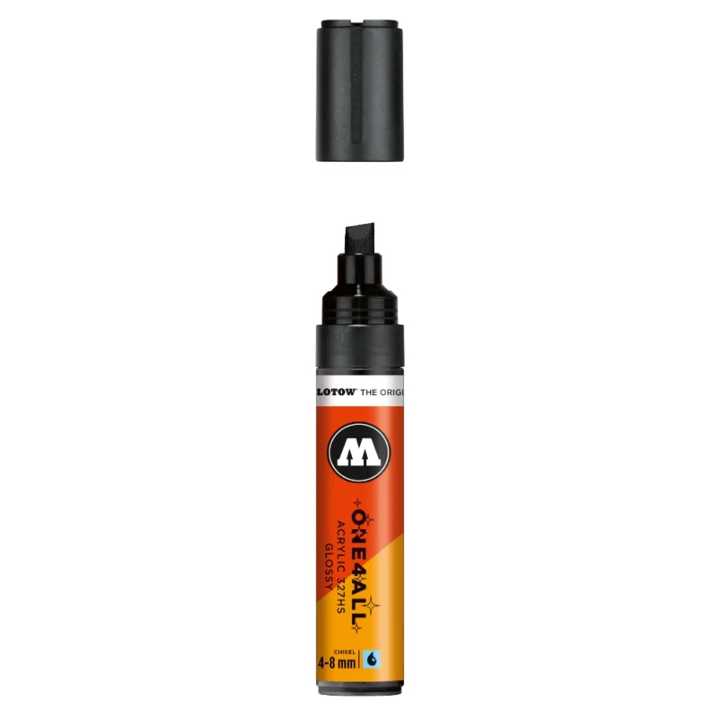 Molotow ONE4ALL 327HS Verfstift Glanzend Zwart - Acrylmarker 4-8 mm