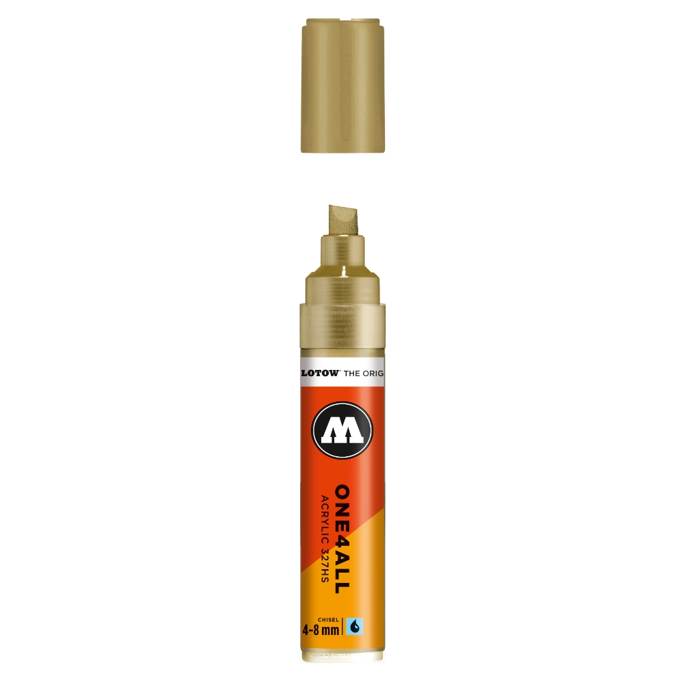 Molotow ONE4ALL 327HS Verfstift Goud - Acrylmarker 4-8 mm