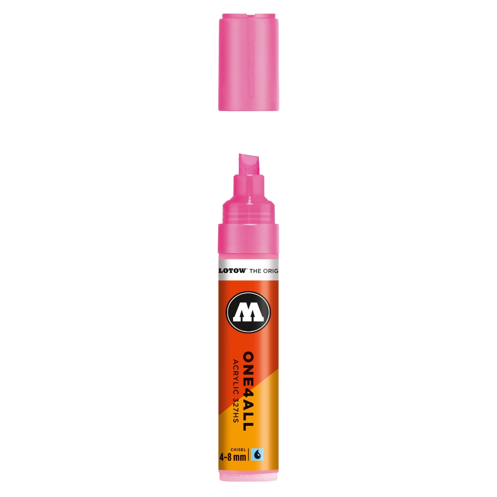 Molotow ONE4ALL 327HS Verfstift Neon Roze - Acrylmarker 4-8 mm