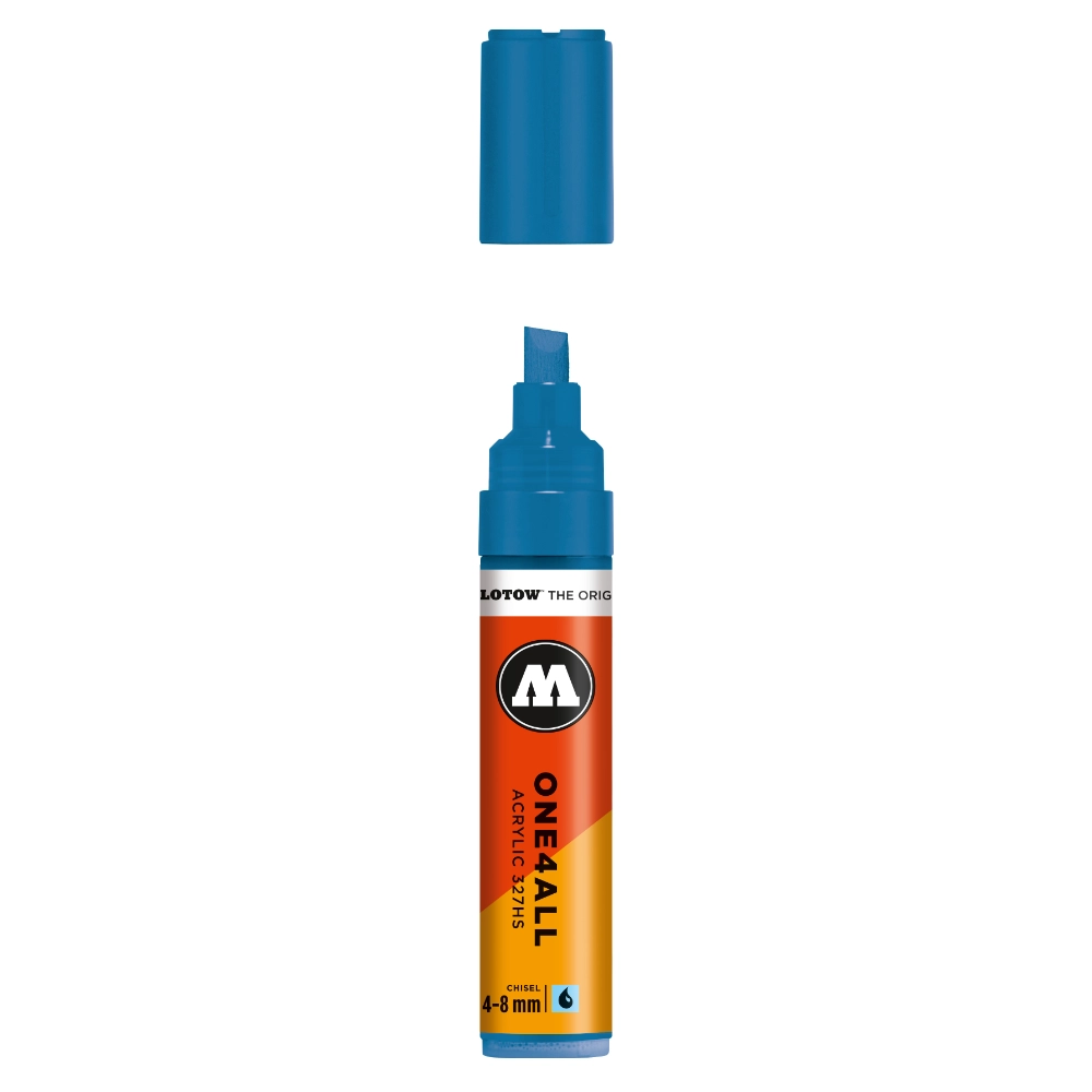 Molotow ONE4ALL 327HS Verfstift Schock Blauw - Acrylmarker 4-8 mm