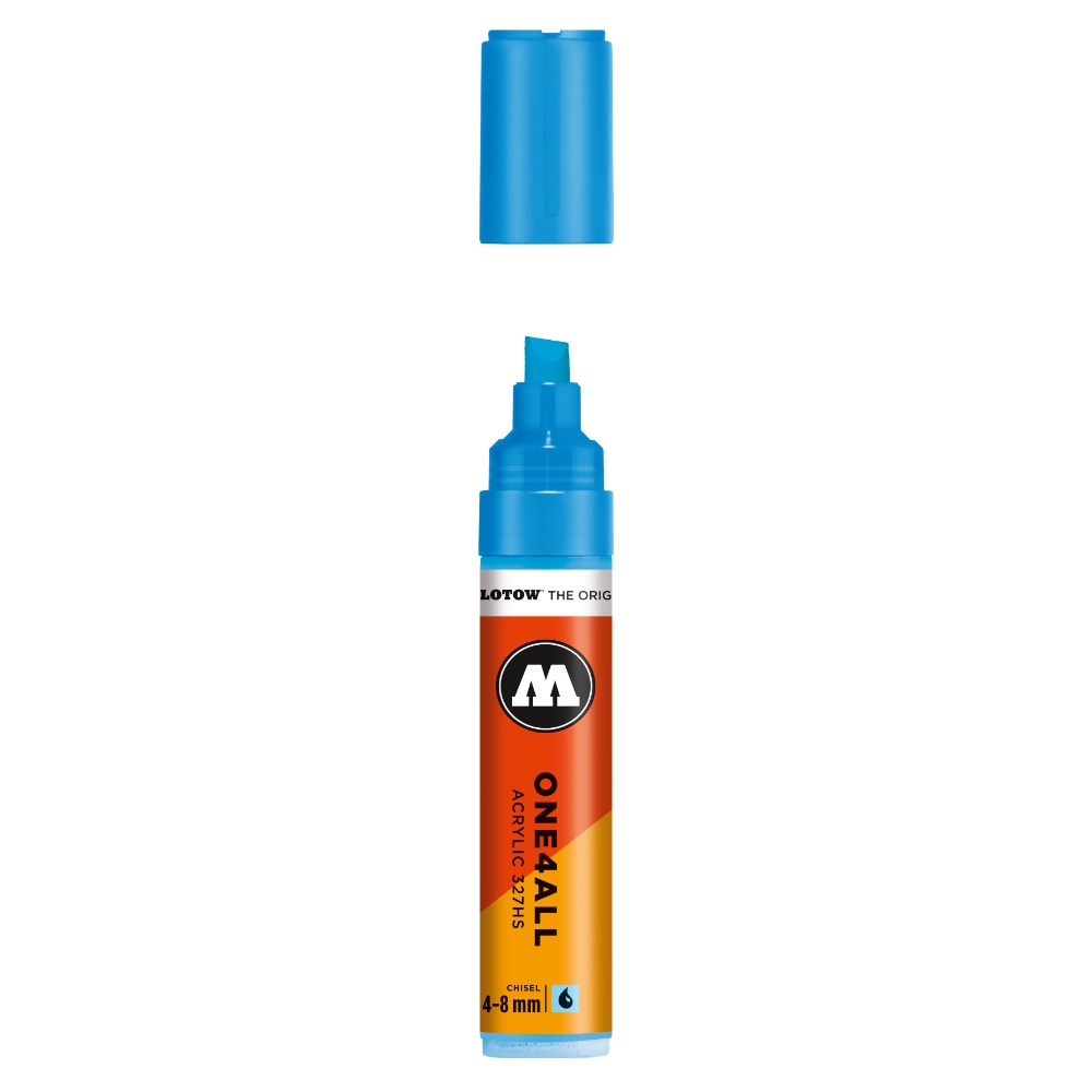 Molotow ONE4ALL 327HS Verfstift Schock Blauw Midden - Acrylmarker 4-8 mm