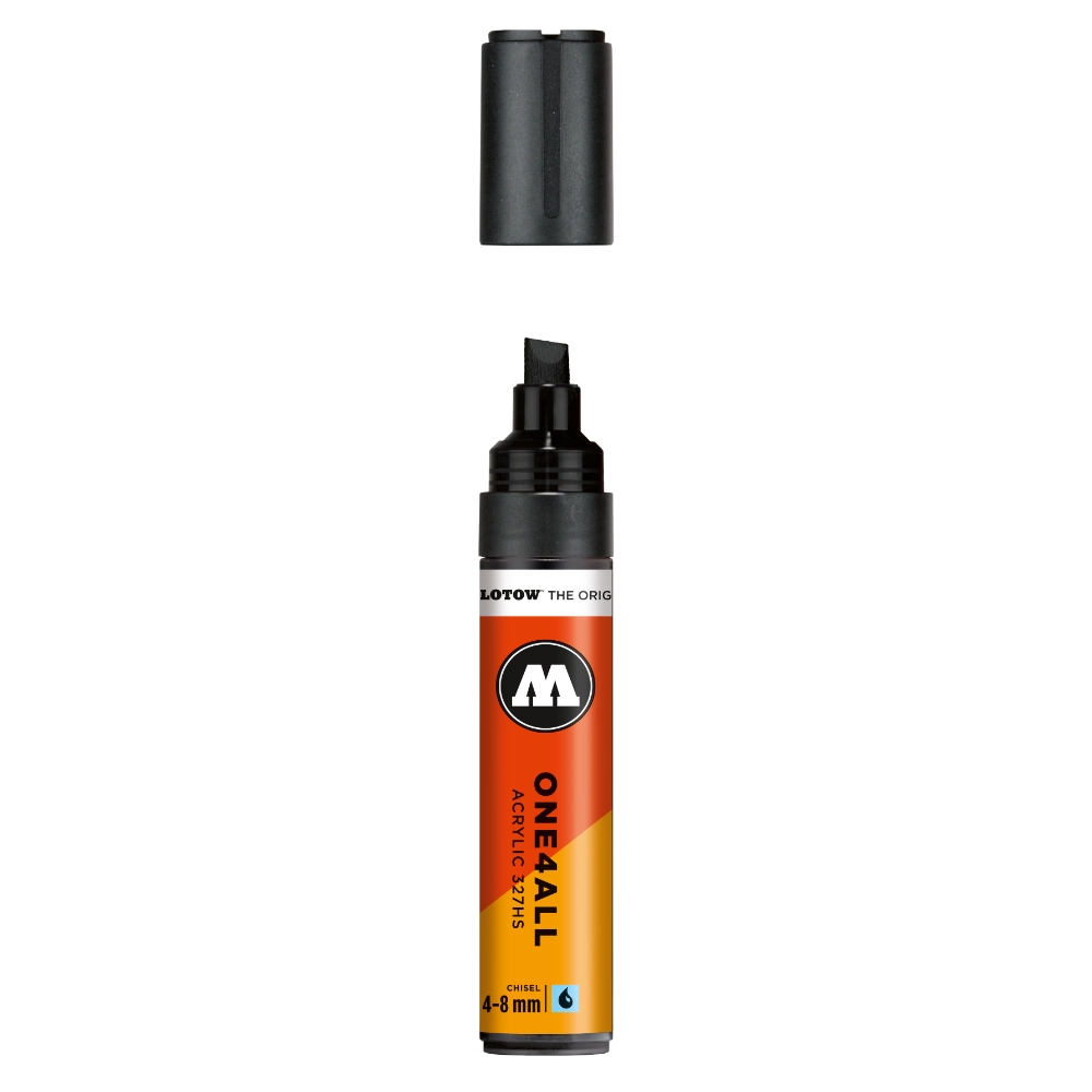 Molotow ONE4ALL 327HS Verfstift Signaal Zwart - Acrylmarker 4-8 mm